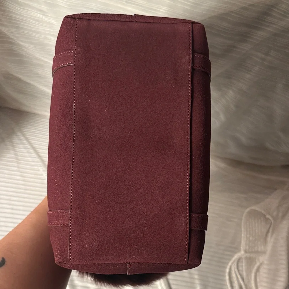 Lamarthe Leather Faux Fur Trim Bag - Picture 8 of 12